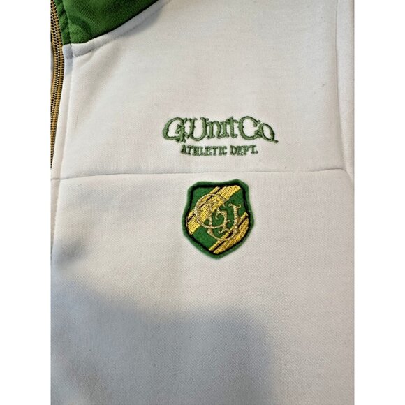 G-Unit G.Unit Varsity No 50 Cent zip track jacket white green athletic L Large - Picture 2 of 16